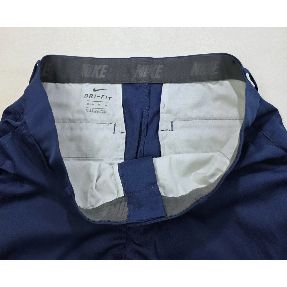 Nike Golf Pants‎ Mens 32x30 833194-410 Blue Stretch Chino Split Cuffs